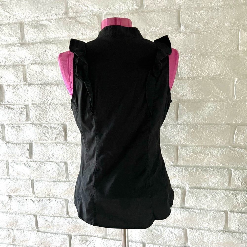 Express Black Ruffled Blouse - image 2